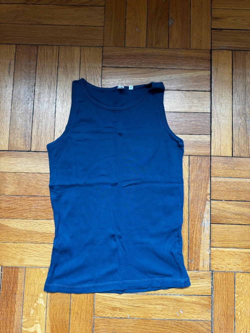 Dark Blue Egyptian Cotton Tank Top